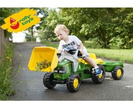 Rolly Toys Kid John Deere z przyczepą i łyżką