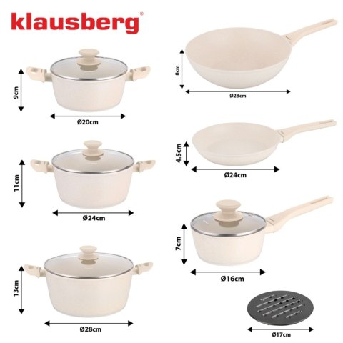 ZESTAW 12 ELEM. GARNKÓW MARMURKOWYCH KLAUSBERG KB-7959