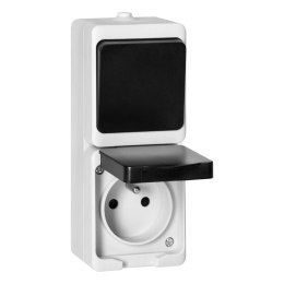 ORNO ŁĄCZNIK + GNIAZDO 2P+Z AQUATIC MINI IP54