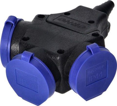 ORNO ROZDAŁĘŹNIK IP44, 3*2P+Z, SCHUKO 16A, 230V AC