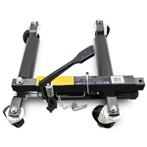 Podnośnik hydrauliczny 680 kg - płaski, mocny i niezawodny Warsztatowy podnośnik samochodowy