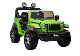 ND24_5956 Auto na Akumulator Jeep Rubicon 4x4 Zielony 5908275996736