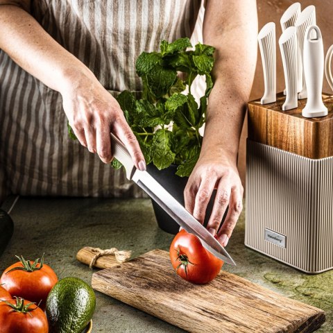 ZESTAW NOŻY W BLOKU AKACJOWYM KLAUSBERG KB-7984