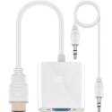 Goobay Goobay Adapter wideo / audio | 15-pinowy HD D-Sub (HD-15) | Mini-phone stereo 3,5 mm | Żeński | 19-pinowy HDMI Typ A | Męski | B