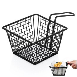 Koszyk na Frytki Czarny 22 x 13 x 8 cm EXCELLENT HOUSEWARE Uniwersalny