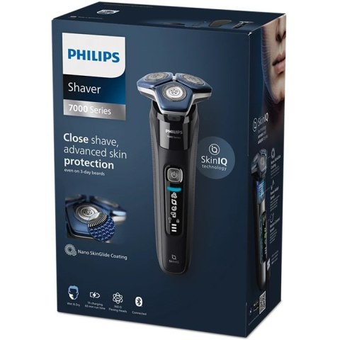 Philips Golarka Philips | S7886/35 Series 7000 | Czas pracy (maks.) 60 min | Na mokro i sucho | Litowo-jonowa | Czarna