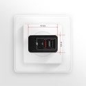 AXAGON AXAGON Dual wallcharger 240V/2x USB port QC3.0/AFC/FCP and 5V-1.2A, 24W | ACU-QS24