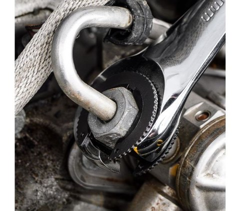 NEO KLUCZ PŁASKO-OCZKOWY, ROZCIĘTY, Z GRZECHOTKĄ, 13MM