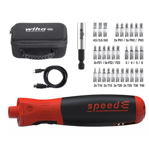 WIHA WKRĘTAK 3.7V SPEED-E POCKET DRIVE+BITY OPK. ŚWIĄTECZNE