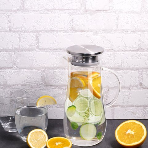 ND38_8711252018553 Alpina - Karafka z uchwytem ze szkła borokrzemowego 1.4 l