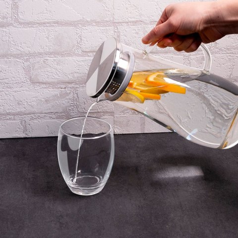 ND38_8711252018553 Alpina - Karafka z uchwytem ze szkła borokrzemowego 1.4 l