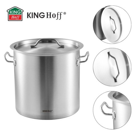 GARNEK GASTRONOMICZNY Z POKRYWĄ STALOWĄ 71L KINGHOFF KH-1967
