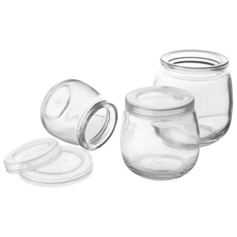 Zestaw 12 Pokrywek do Słoika Jogurt 55 cm Szczelna ORION Desery 130 ml