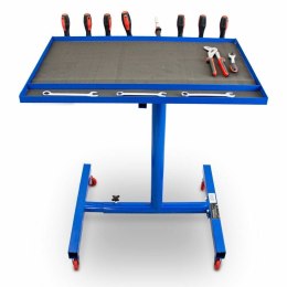 Mobilny Stół Roboczy Warsztatowy na narzędzia z regulacją na kółkach