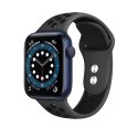 ND38_CRG-40DSB-BLK Crong Duo Sport Band - Pasek do Apple Watch 38/40 mm (szary/czarny)