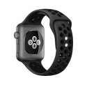 ND38_CRG-40DSB-BLK Crong Duo Sport Band - Pasek do Apple Watch 38/40 mm (szary/czarny)