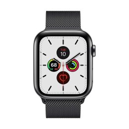 ND38_CRG-44MST-BLK Crong Milano Steel - Pasek ze stali nierdzewnej do Apple Watch 42/44 mm (czarny)