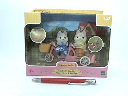 SYLVANIAN Pieski Husky na rowerze 05637 56370