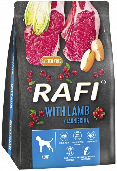 Sucha Karma Dla Psa RAFI Adult z Jagnięciną 3 kg - 1 szt.