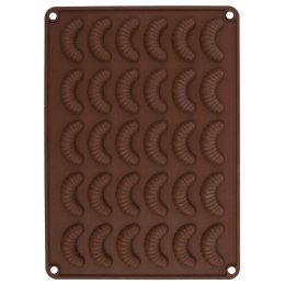 Forma do Ciastek Silikonowa Pomarańczowa Rogaliki ORION 34,5 x 24,5 x 1,2cm