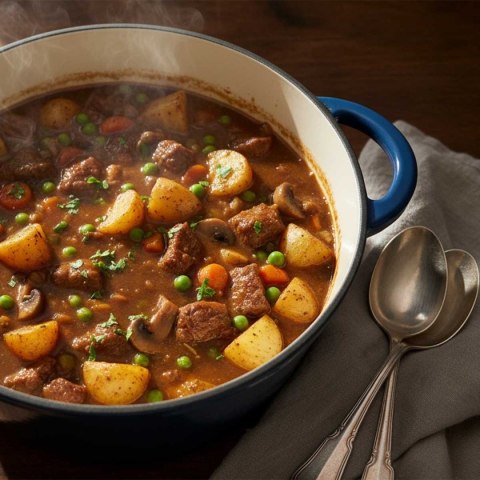 EMALIOWANY GARNEK ŻELIWNY 26cm 5L HAGE NIEBIESKI