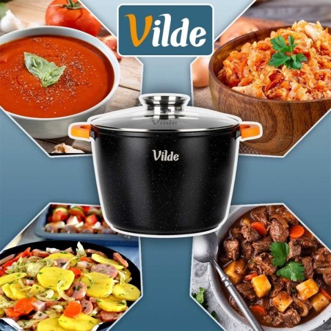 GARNEK GRANITOWY WYSOKI 9,7L 28cm Z POKRYWĄ Z AROMATYZEREM TERRUNA 199111