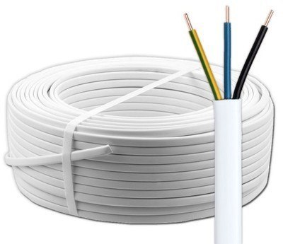 Przewód YDYp 3x1,5 biały