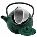 ZAPARZACZ ŻELIWNY DZBANEK ZIELONY 900ml Z FILTREM i FILIŻANKAMI PREZENT