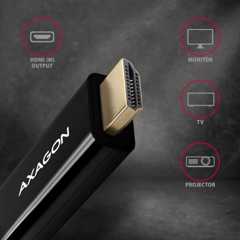 AXAGON AXAGON | Active cable | DisplayPort to HDMI | 1.8 m