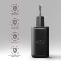 AXAGON AXAGON GaN wallcharger 2x port (USB-A + USB-C), PD3.0/PPS/QC4+/SFC2.0/AFC/SCP/FCP/Apple, 45W | ACU-PQ45