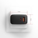 AXAGON AXAGON GaN wallcharger 2x port (USB-A + USB-C), PD3.0/PPS/QC4+/SFC2.0/AFC/SCP/FCP/Apple, 45W | ACU-PQ45