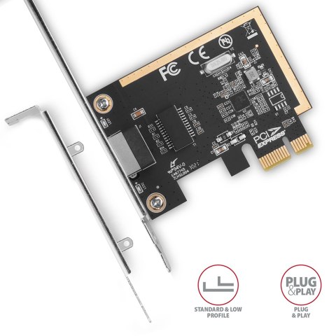 AXAGON AXAGON Gigabit Ethernet PCI-Express network card with proven Realtek chipset version | PCEE-GRF