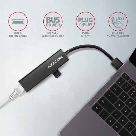 AXAGON AXAGON SuperSpeed USB-A Hub and Gigabit LAN | HMA-GL3A