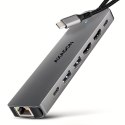 AXAGON AXAGON USB-C 5Gbps DUAL 4K DISPLAY 7in1 Hub | HMC-7HX2