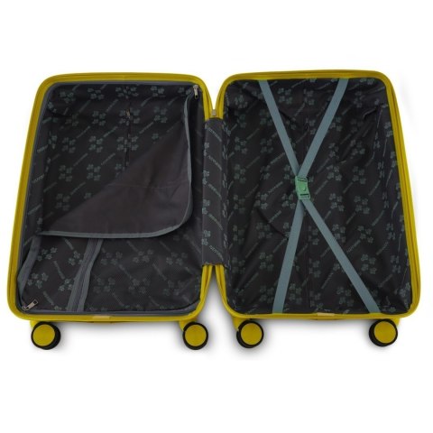 Zestaw 4 walizek podróżnych z beautycase - twarda skorupa, kółka 360°, zamek TSA