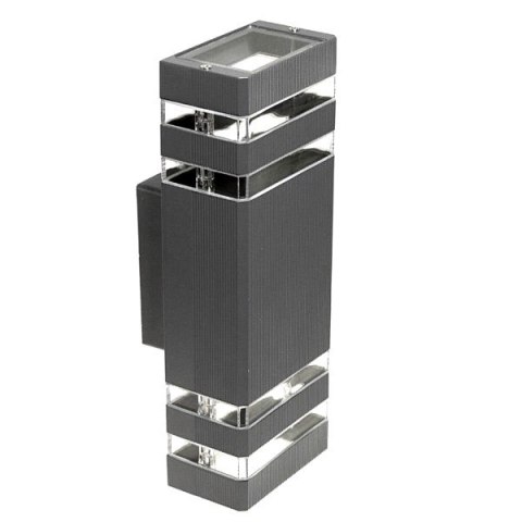 Oprawa elewacyjna Santa 2x GU10 antracyt RAL7016