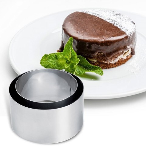 Pierścienie do Formowania Potraw 2 szt. 9/6 cm ORION Stalowe do Ciast