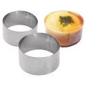 Pierścienie do Formowania Potraw 2 szt. 9/6 cm ORION Stalowe do Ciast