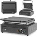 Grill elektryczny kontaktowy z płytą ryflowaną 340x235 mm 2200 W