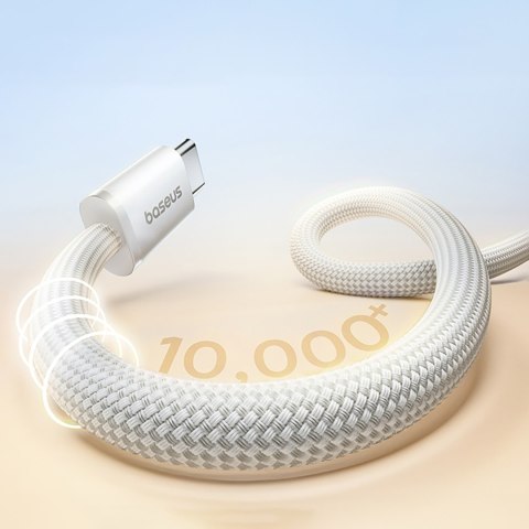 Kabel magnetyczny z oplotem USB-C 100W 1m - biały