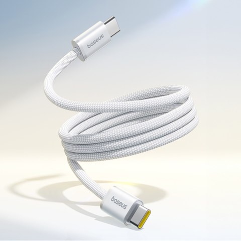 Kabel magnetyczny z oplotem USB-C 100W 1m - biały