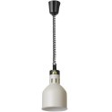 Lampa do podgrzewania potraw wisząca cylindryczna śr. 175 mm 250 W - biała