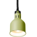 Lampa do podgrzewania potraw wisząca cylindryczna śr. 175 mm 250 W - zielona