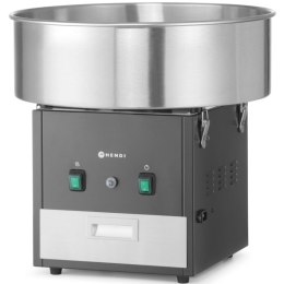 Maszyna urządzenie do waty cukrowej bez pokrywy 52 cm 1130 W - czarna