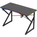 Biurko gamingowe dla graczy LED RGB HERO 1.7 120x60cm - czarny