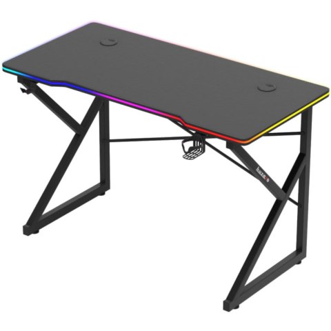 Biurko gamingowe dla graczy LED RGB HERO 1.7 120x60cm - czarny