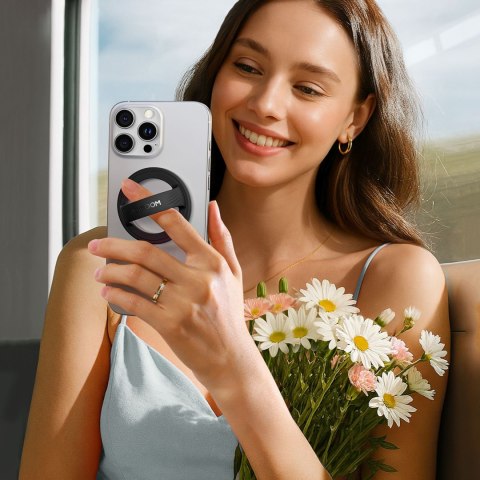 Ring pierścień magnetyczny uchwyt do smartfona MagSafe - czarny