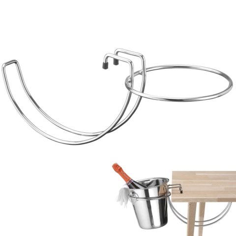 Stojak na wiadro do szampana mocowany do blatu STAL śr. 194x193 mm