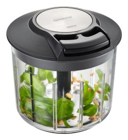 GEFU 13600 ręczna maszynka do krojenia Czarny, Srebrny, Przezroczysty