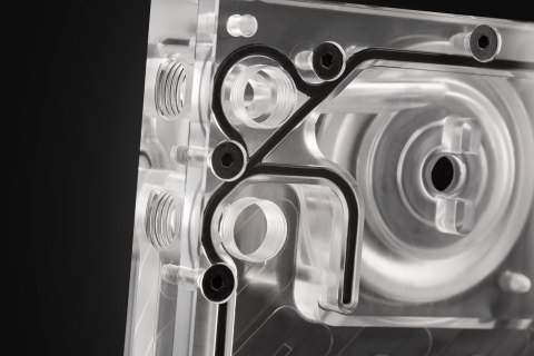 Bloki wodne EK-Quantum Kinetic3 FLT D5 PWM Kombinacja zbiornika wyrównawczego i pompy - 240mm, D-RGB, Acrylic